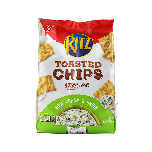 Nabisco Ritz Toasted Chips Sour Cream & Onion 8.1oz