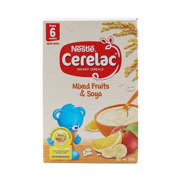 Nestle Cerelac Infant Cereals Mixed Fruits & Soya 250g