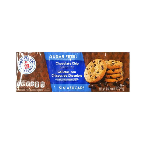 Voortman Sugar Free Chocolate Chip Cookies 227g