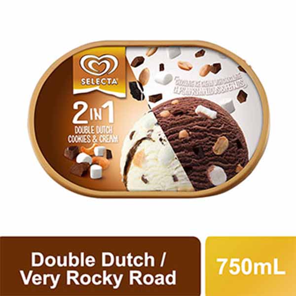 Selecta Ice Cream Double Supreme Double Dutch 750ml