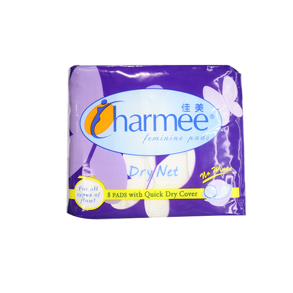 Charmee All Flow Dry Non Wings Pad 8's