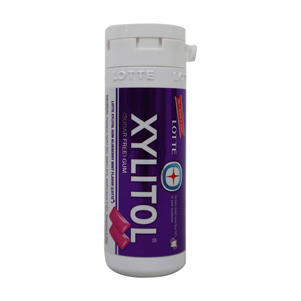 Lotte Xylitol Mini Bottle Blueberry Mint 29g