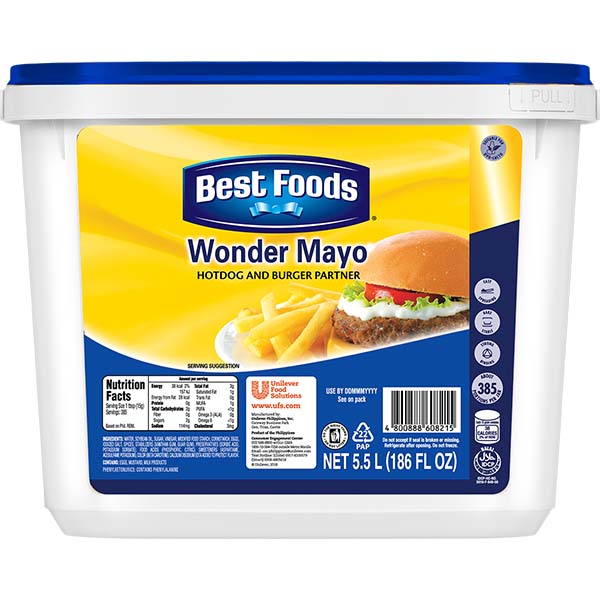 Best Foods Wonder Mayo 5.5L