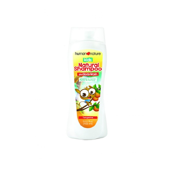 Human Nature Kids Shampoo & Body Wash Tangerine 400Ml