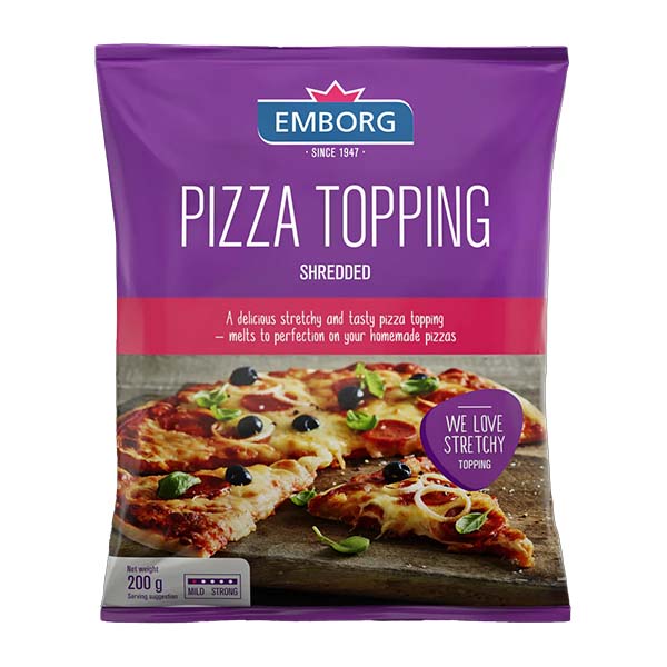 Emborg Pizza Topping Shredded 200g