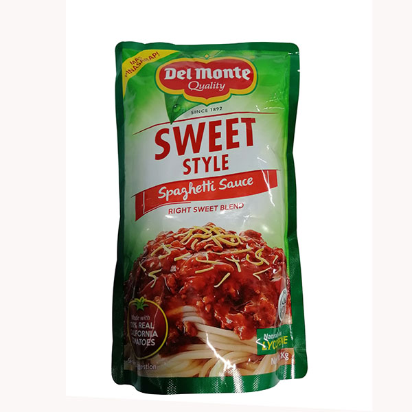 Del Monte Spaghetti Sauce Sweet Style Sup Royce 1kg