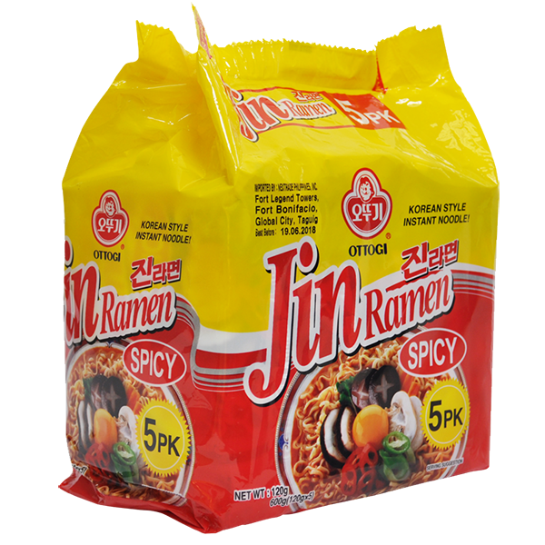Ottogi Jin Ramen Multipack Hot 120g
