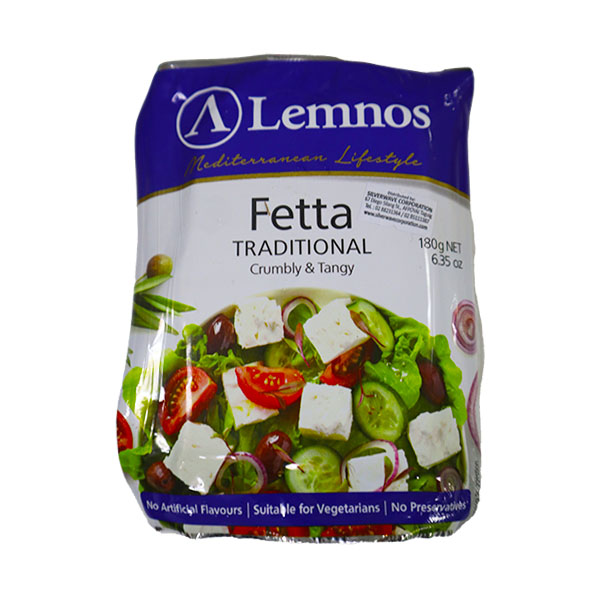 Lemnos Full Cream Fetta 180g