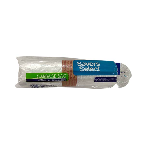 Savers Select Trash Bag Natural Large 10pcs