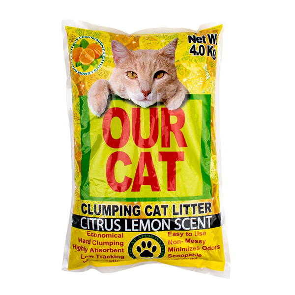 Our Cat Clumping Cat Litter Citrus Lemon 4Kg