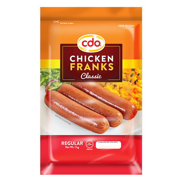 CDO Chicken Franks Regular 1kg