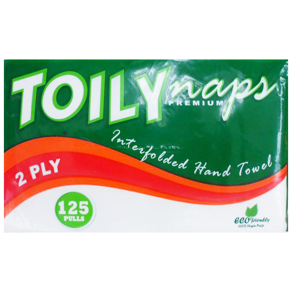 Toilynaps Premium 2Ply Interfolded Hand Towel 125 Pulls