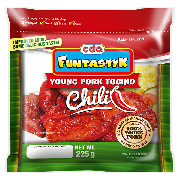Cdo Funtastyk Young Pork Chili Tocino 225G