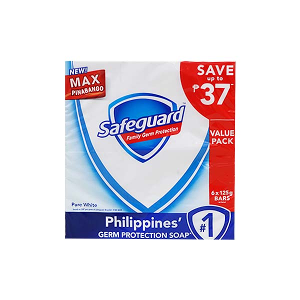 Safeguard Pure White Big Family Pack 6 x 115g