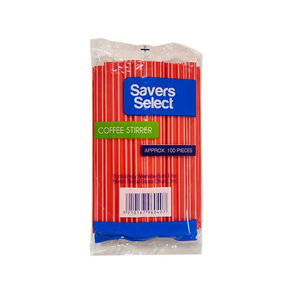 Savers Select Coffee Stirrer Red 50/100's