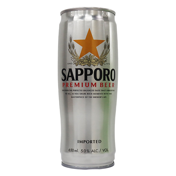 Sapporo Premium Beer Can 650ml
