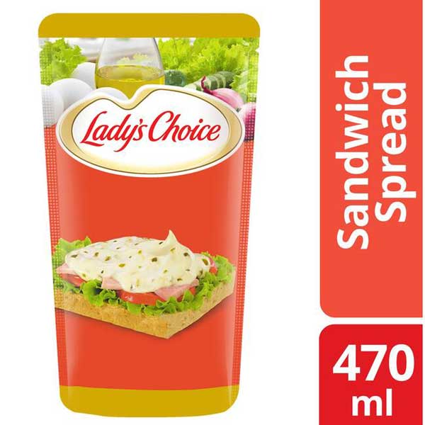 Lady's Choice Regular Sandwich Spread Pouch 470ml