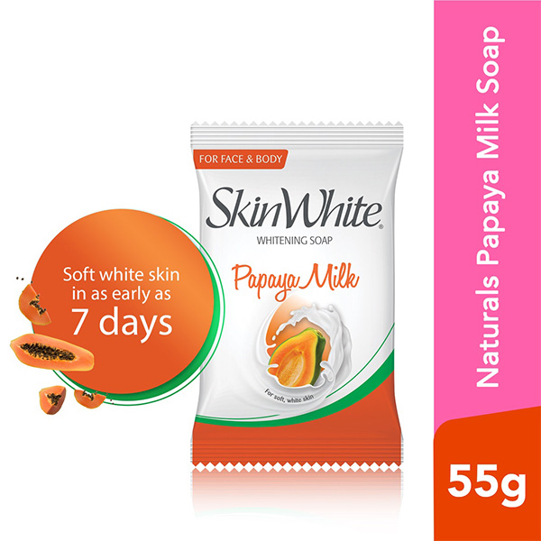 Skin White Papaya Milk Whitening Soap for Face and Body 55g