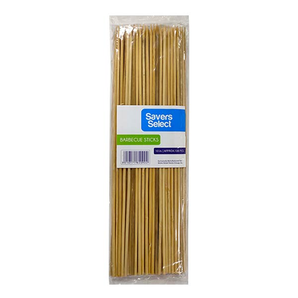 Savers Select BBQ Sticks 10" 100pcs