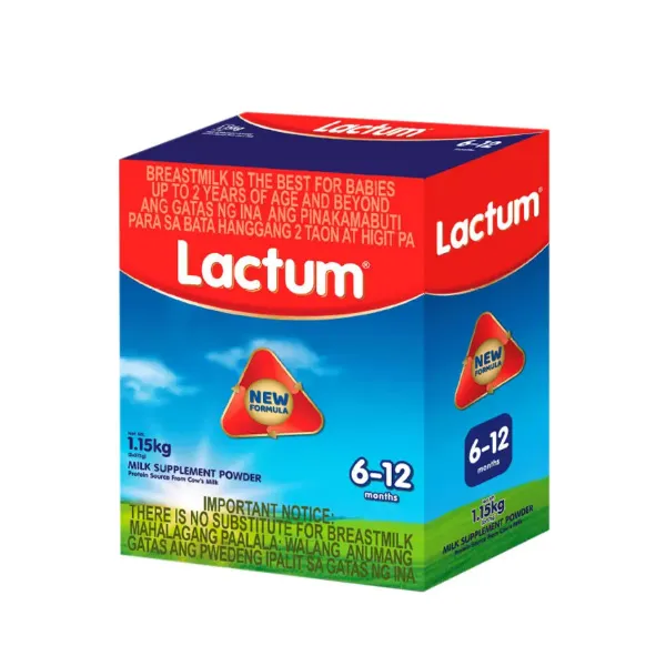 Lactum 6 12 Months Plain Milk Powder 575g (6x2 Bib)