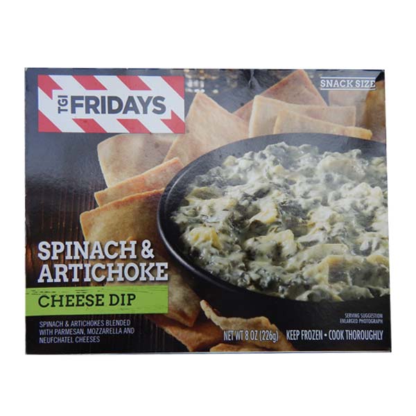 TGI Fridays Spinach & Artichoke Cheese Dip Snack Size 8oz