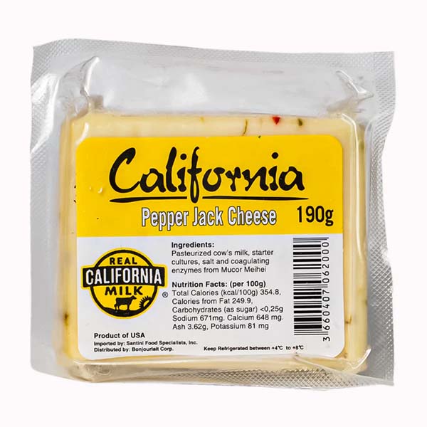California Pepper Jack Cheese 190g