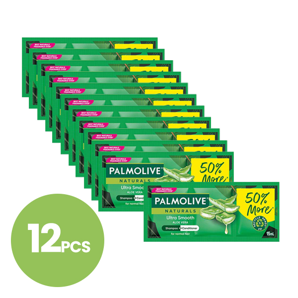 Palmolive Shampoo Health and Smooth Triple Chamber 15ml - 12pcs