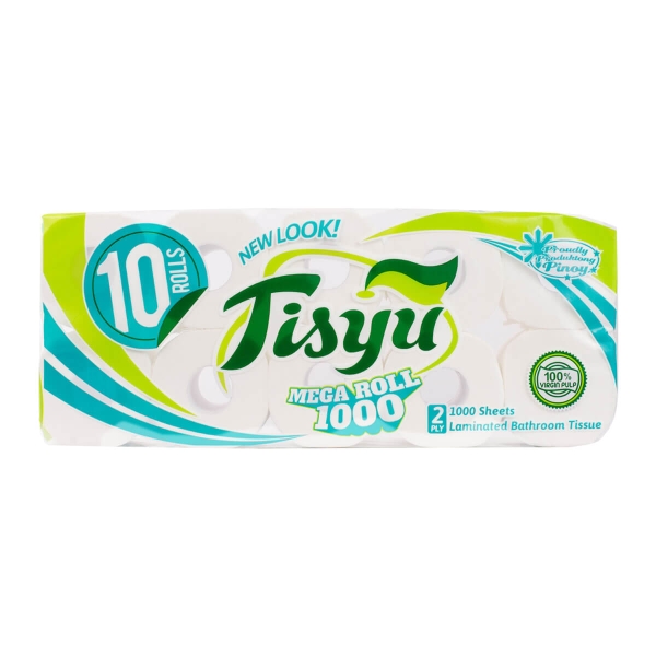 Tisyu Mega Roll 2 Ply 10 Rolls – 1000 Sheets