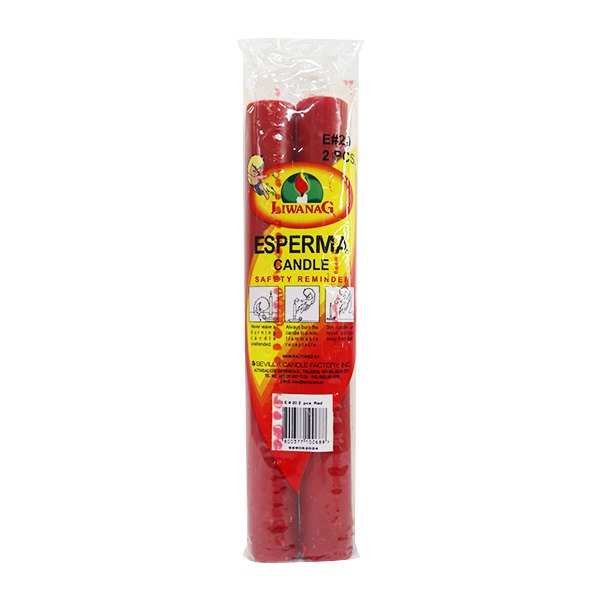 Liwanag Candle Esperma No. 20 Red 50x2s