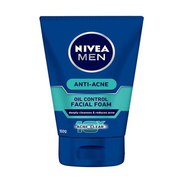 Nivea For Men Anti-Acne Oil Control Facial Foam 100G