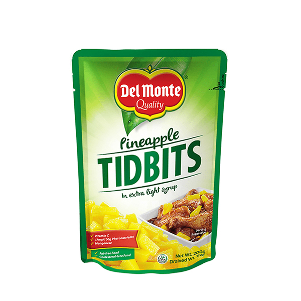 Del Monte Pineapple Tidbits Pouch 200g
