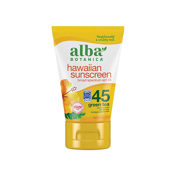 Alba Botanica Hawaiian Sunscreen 45 Green Tea 113g