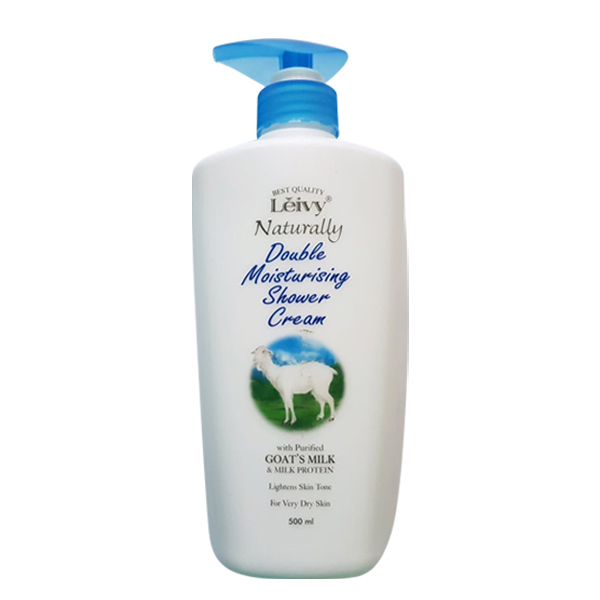 Leivy Double Moist Shower Cream Goats Milk 500ml