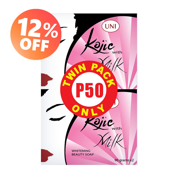 Uni Kojic With Milk Whitening Beauty Soap 2x90g