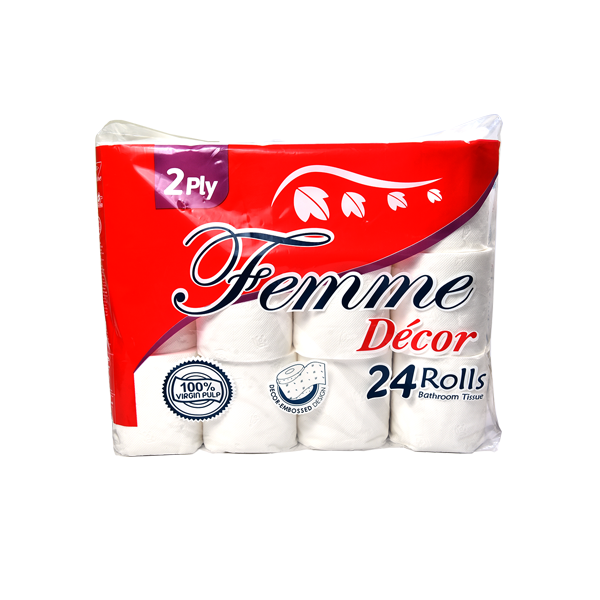 Femme Bathroom Tissue 2Ply 300 Sheets 24 Rolls
