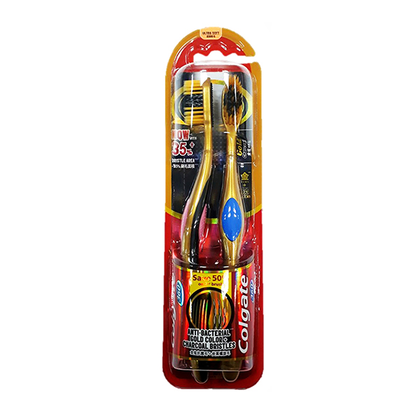 Colgate Toothbrush 360 Gold Plus Charcoal Soft