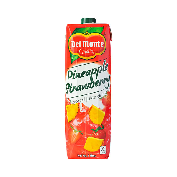 Del Monte Juice Pineapple Strawberry 1L