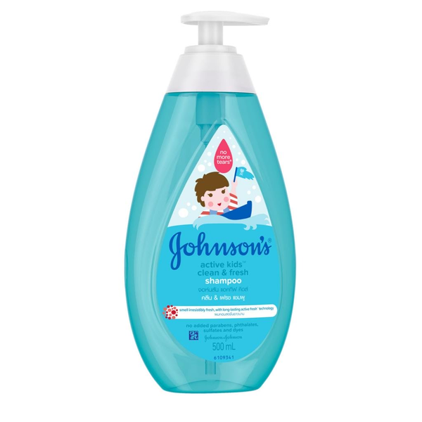 Johnson's Active Kids Clean & Fresh Shampoo 500ml