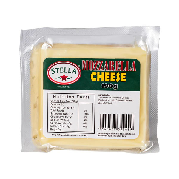 Stella Mozzarella Cheese Block 190g