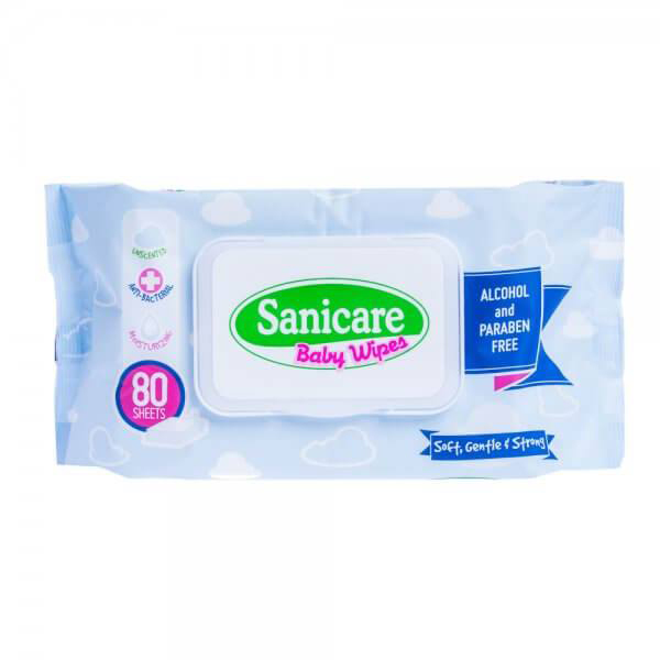 Sanicare Baby Wipes (80 + 10 Free)