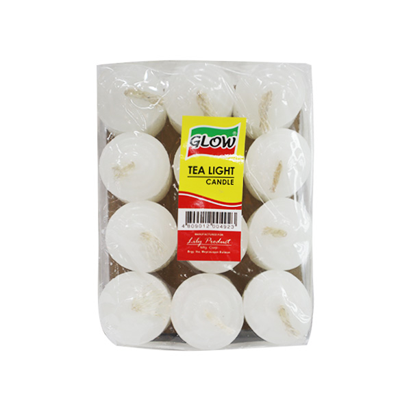 Glow Tea Light White 12s