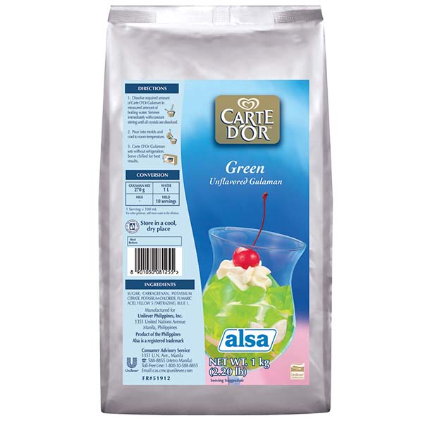 Carte D'Or Gulaman Green Unflavored 1kg