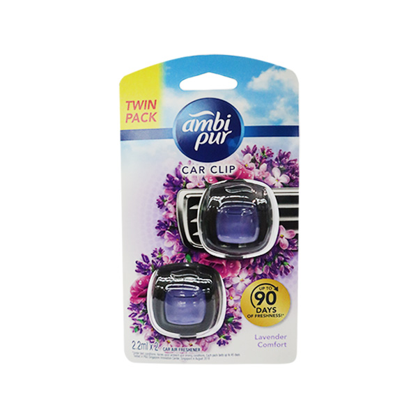 Ambi Pur Car Clip Lavender Comfort 2 x 2.2ml