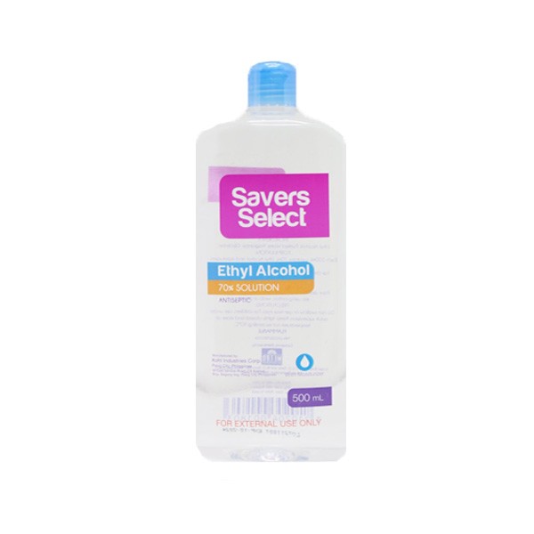 Savers Select Ethyl Alcohol 70% 500ml