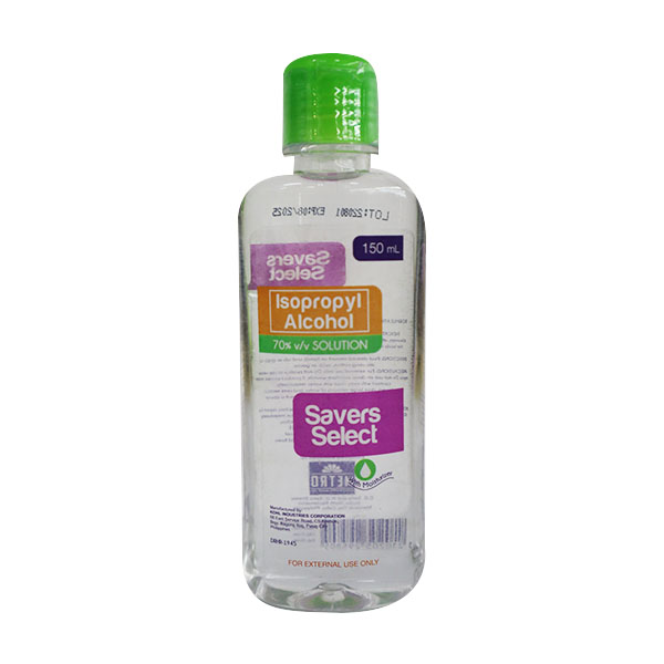 Savers Select Isopropyl Alcohol 70% Solution With Moisturizer 150ml