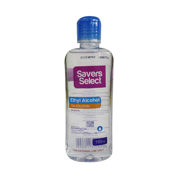 Savers Select Ethyl Alcohol 70% Solution 150ml