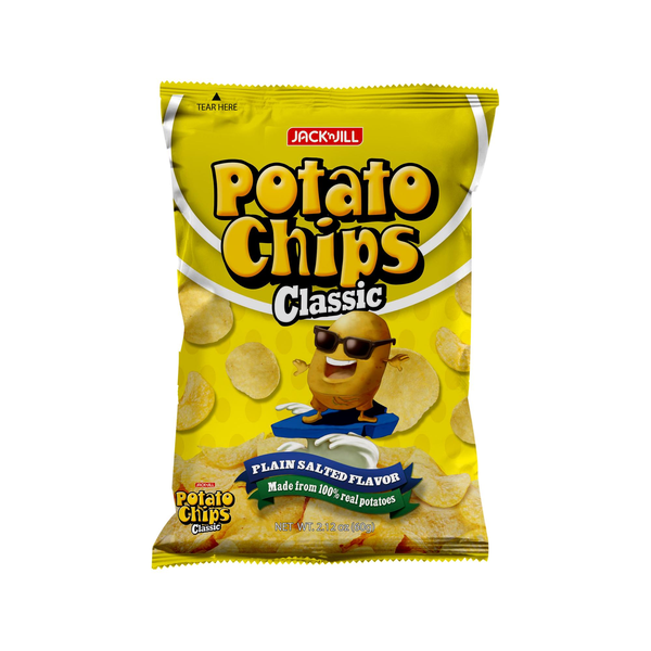 Jack 'N Jill Potato Chips Plain Salted 60g