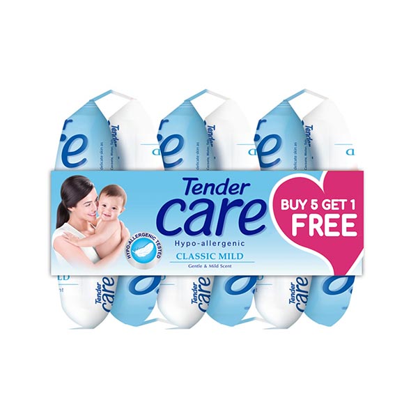 Tender Care Classic Mild Baby Soap 55g Buy 5 Get 1