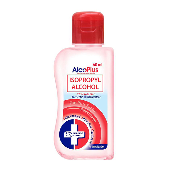 AlcoPlus Isopropyl Alcohol 70% Solution 60ml