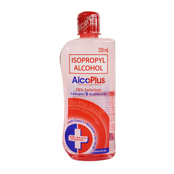 AlcoPlus Isopropyl Alcohol 70% Solution 250ml